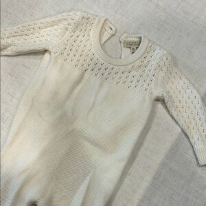 Mon Tresor baby cream footie